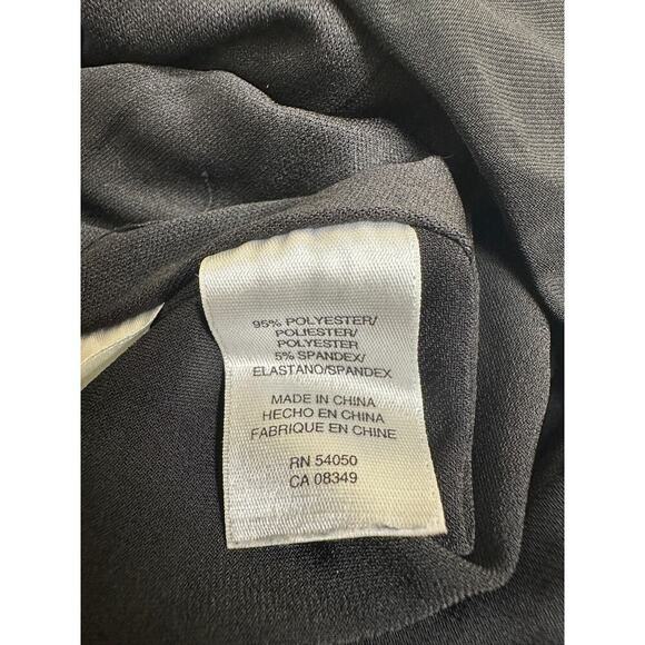 Nine West Black Origami V-Neck Ruched Sleeveless Workwear Cocktail Dress Size 2 - Picture 8 of 11